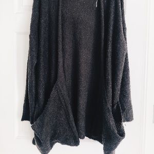 umgee long brown cardigan